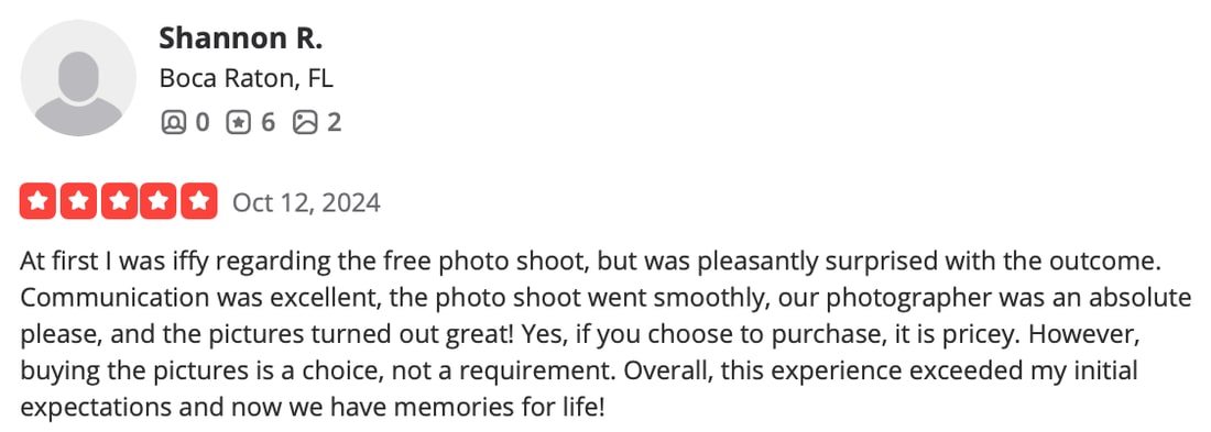 Screenshot of Shannon R.'s review as posted