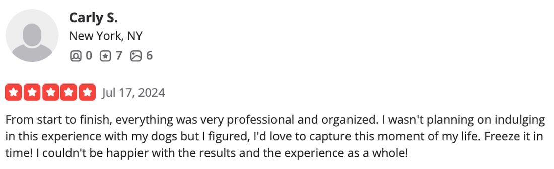 Screenshot of Carly S.'s review as posted, Jul 17, 2024