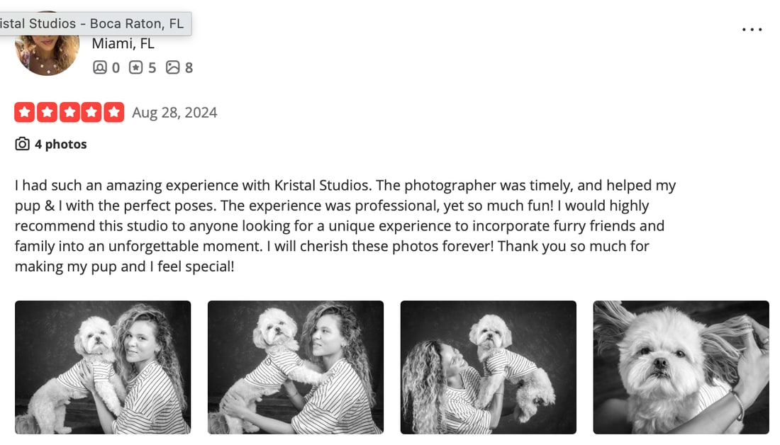 Screenshot of A client's review as posted, Aug 28, 2024